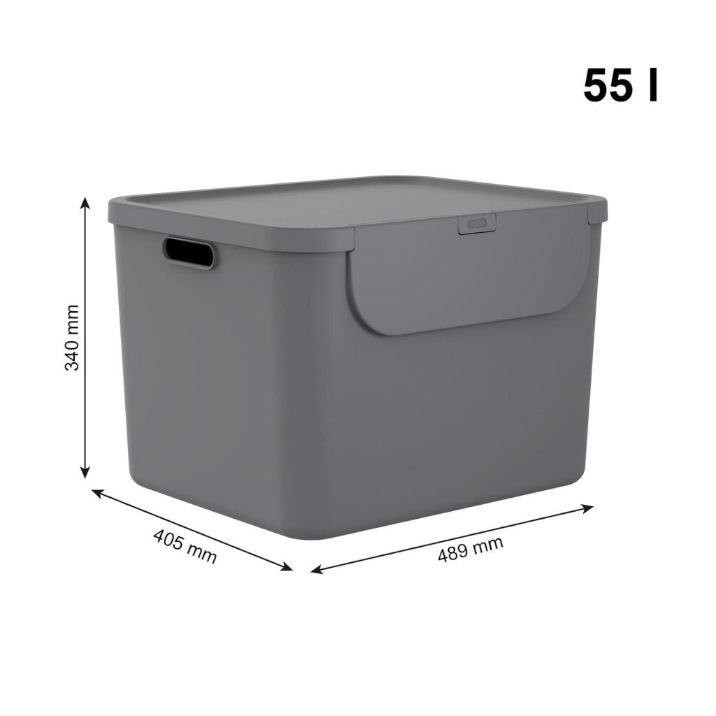 Séparateur de déchets Rotho Albula 55l anthracite