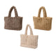 Sac en velours Decoris avec fermeture magnétique 13x46x28cm 3 assortis