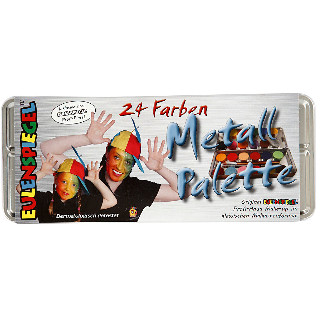 Maquillage Eulenspiegel, différentes couleurs, 24 couleurs 1 ensemble