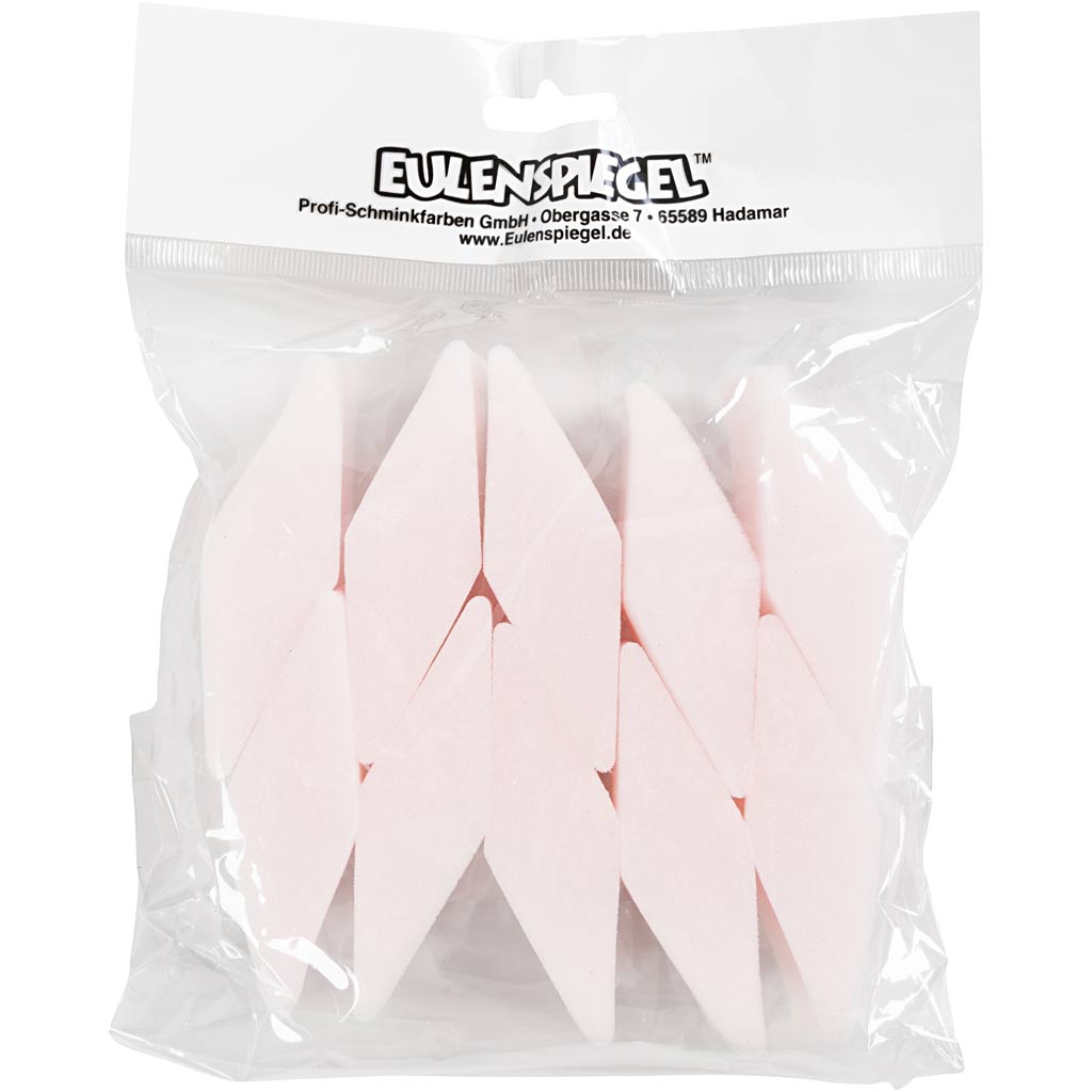 Eulenspiegel Make -Up Sponge, 10 pièces 1 boîte