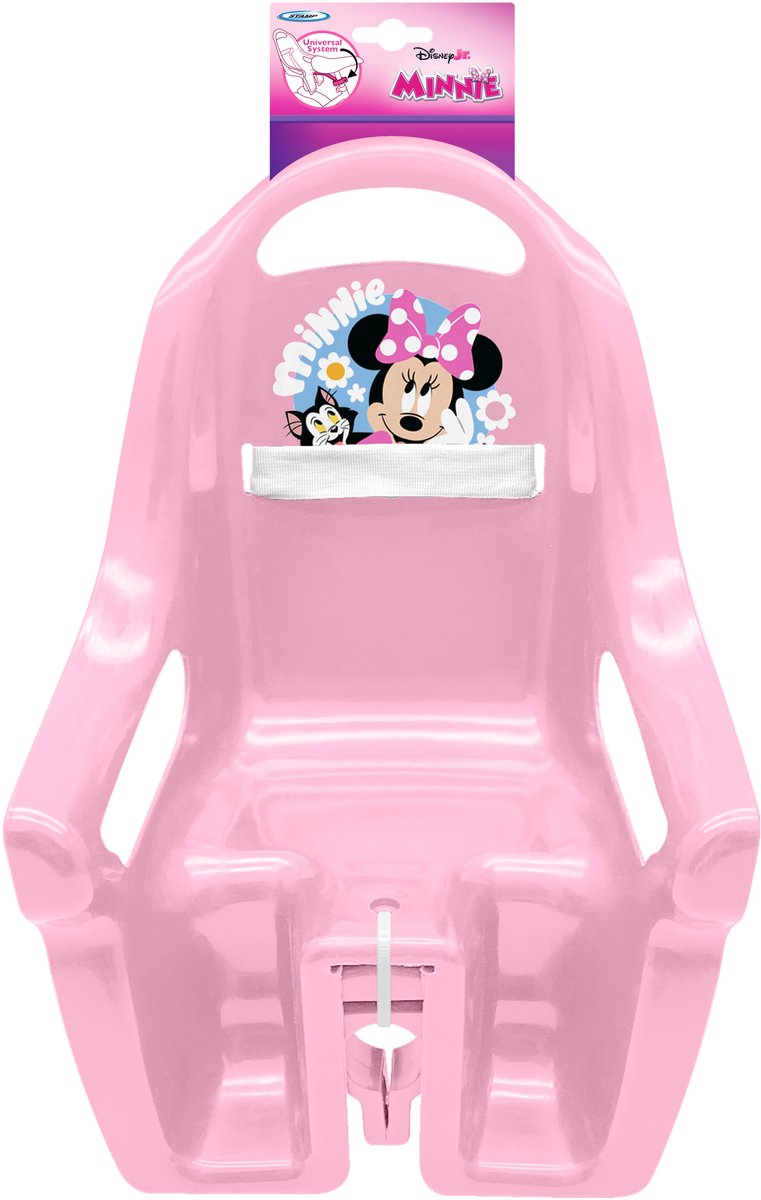 Tampon Disney Minnie Mouse siège de poupée rose mat
