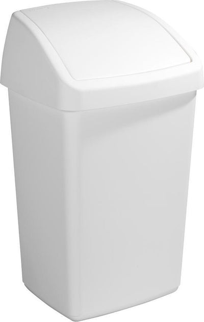 Sunware Sunware Recycle Bin avec couvercle swing 50L blanc