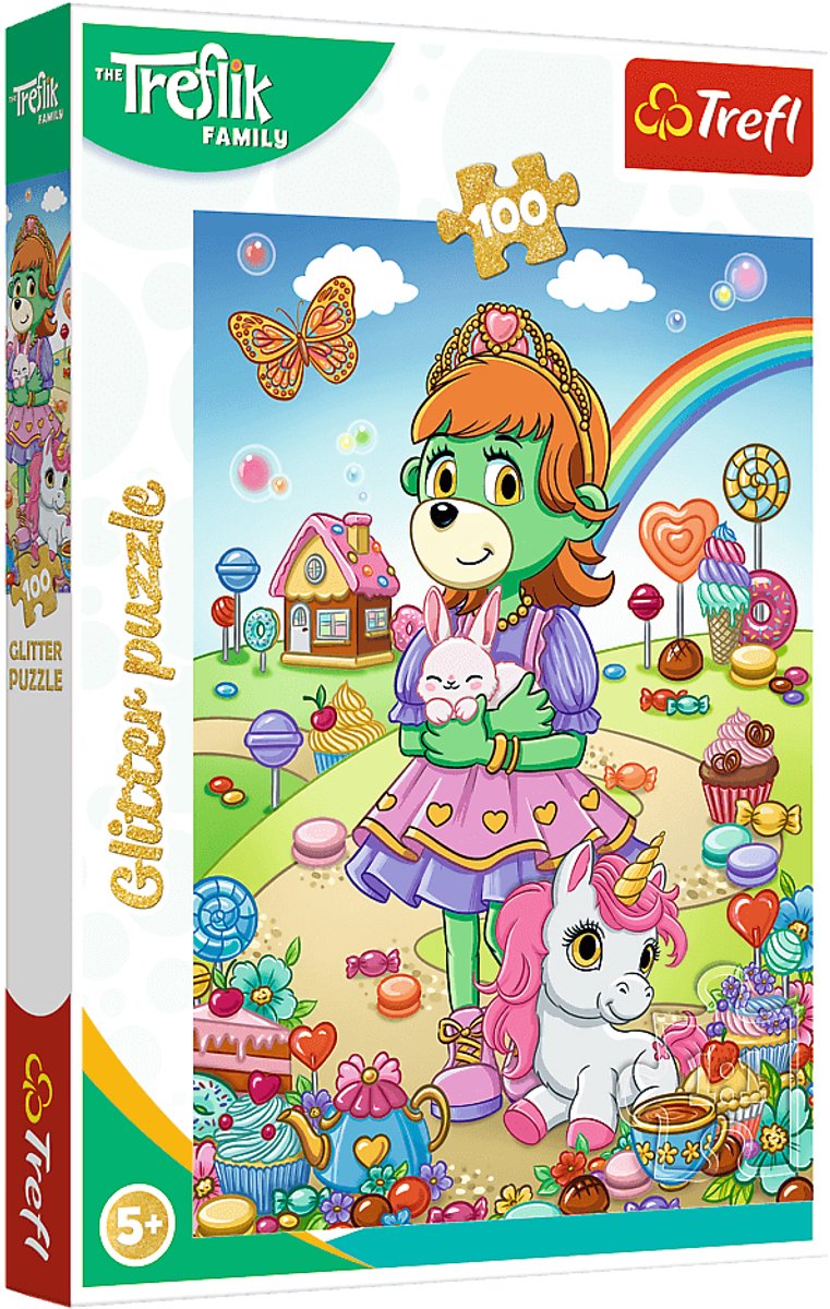 Puzzle Trefl licornes et lapins - 100 pièces - à partir de 5 ans