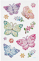 Creativ Company Diamant Stickers Butterfly, 1 feuille