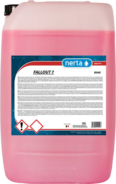 Nerta fallout 7 - nettoyage de voiture - nettoyant pour jantes - sans acide - antirouille - 5 litres