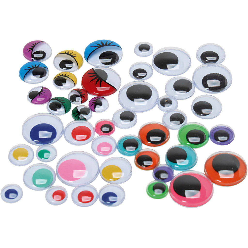 Creativ company yeux écarquillés, taille 9,5-19 mm, 4 unités, 500 pièces 1 boîte