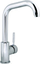 Robinet de cuisine Plieger milo - 1 trou - bec haut - chrome