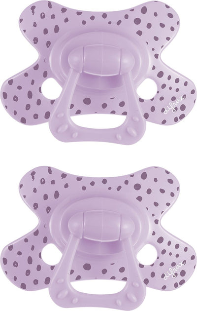Sucette Difrax naturelle - 6 à 12 mois - violet - 2 pièces