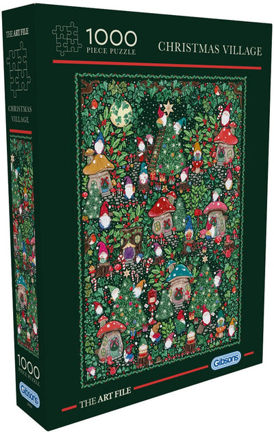 Gibsons - village de Noël (porte le fichier d'art) - 1000 pièces 49×68cm (l×h) - puzzle pour adultes