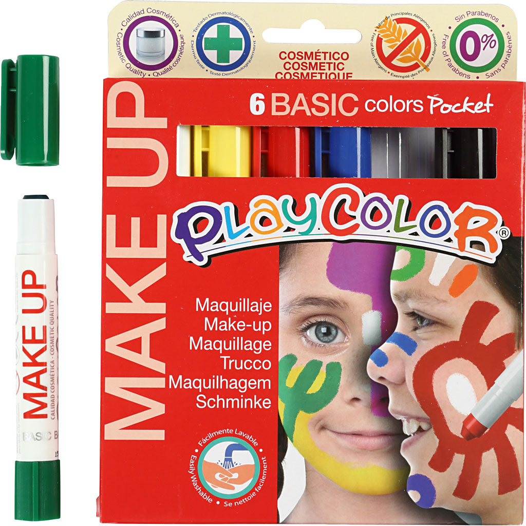 Maquillage Playcolor® Playcolor, différentes couleurs, 6x5 gr 1 boîte