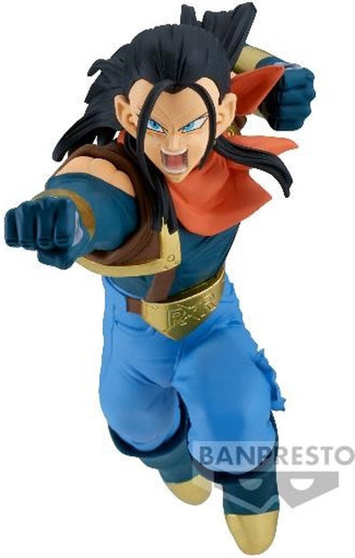 Banpresto co., ltd. dragon ball gt - match makers - statue super c-17 (vs super saiyan son goku) 16cm