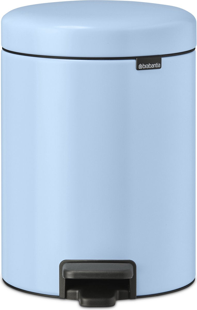 Brabantia newicon poubelle - 5 litres - salle de bain - bleu rêveur