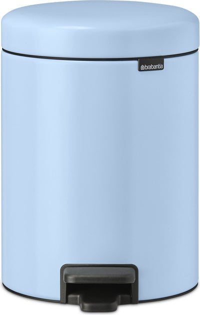 Brabantia newicon poubelle - 5 litres - salle de bain - bleu rêveur