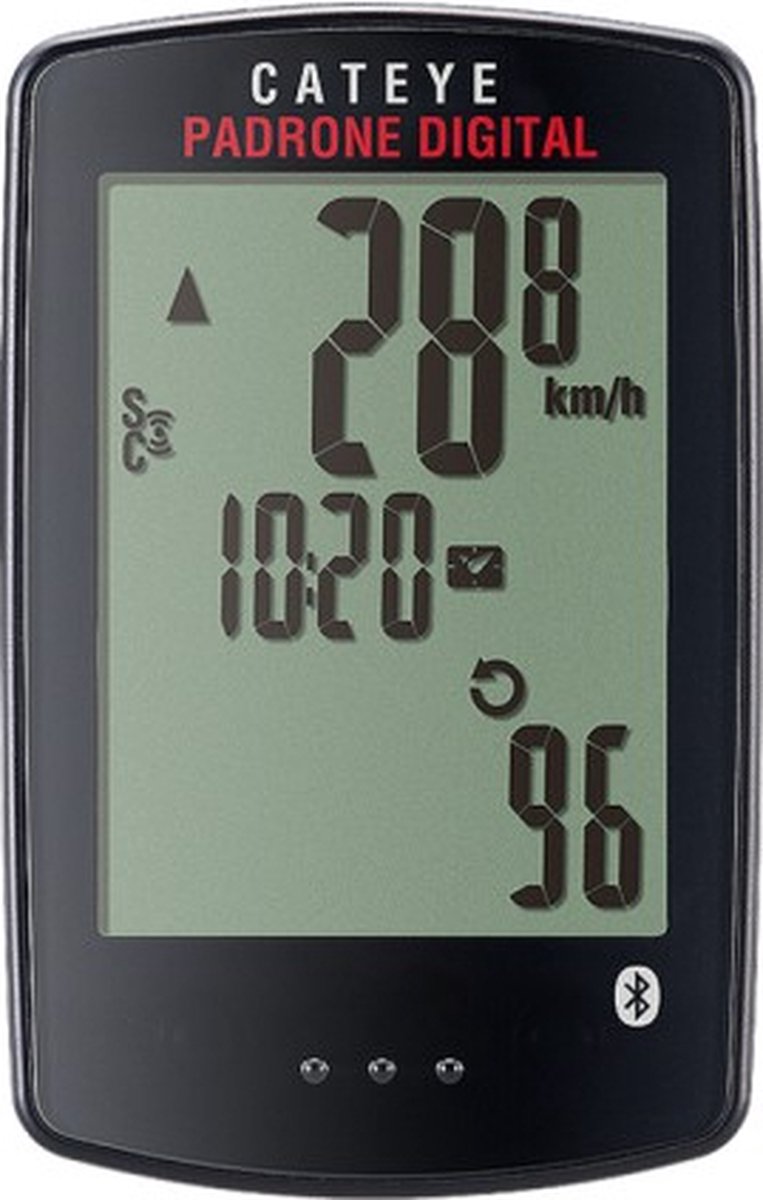 Ordinateur de vélo Cateye Padrone Digital CC-PA400B - excl. capteur - sans fil - noir