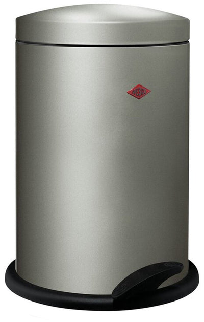 Poubelle Wesco 116 (alpha) | poubelle à pédale | 13 litres | métal - maillechort | poubelle - fabriquée en Allemagne