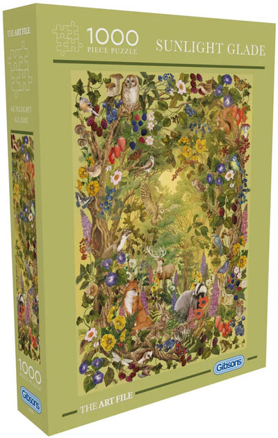 Gibsons - ouverture de forêt ensoleillée (le fichier d'art clairière du soleil) - le fichier d'art - 1000 pièces - 49×68cm - puzzle pour adultes