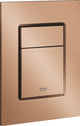WC à panneau de commande Grohe skate cosmopolitan s - vertical - double chasse - coucher de soleil chaud brossé (bronze mat) - taille mince