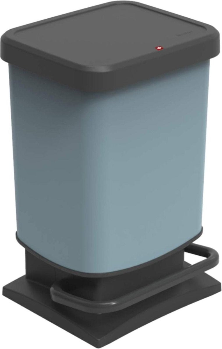 Poubelle à pédale Rotho Paso - poubelle 20l - sans BPA - bleu