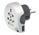 Q2 Power Q2 1,100110 Adaptateur de voyage USB du monde à l'Europe mis à la terre