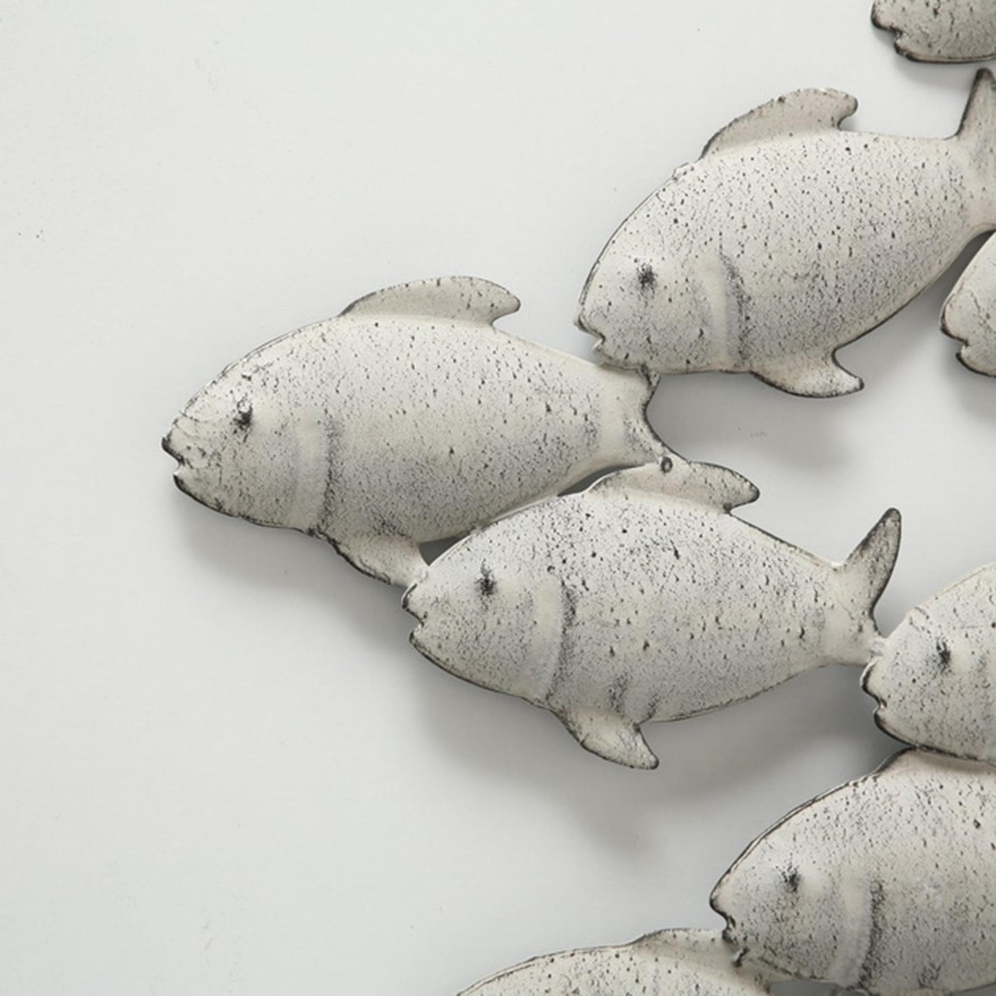 Boltze décoration murale maison poisson métal 97x53cm