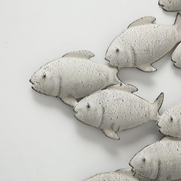 Boltze décoration murale maison poisson métal 97x53cm