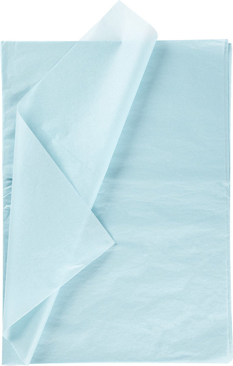 Creativ Company Paper de soie bleu clair 10 feuilles 14 gr, 50x70cm
