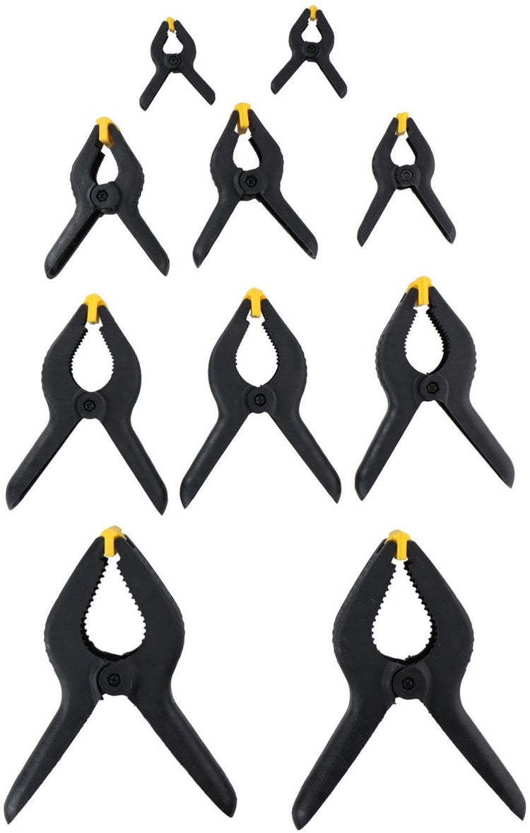 Pinces à colle Kinzo - lot de 10 pièces - 5 tailles