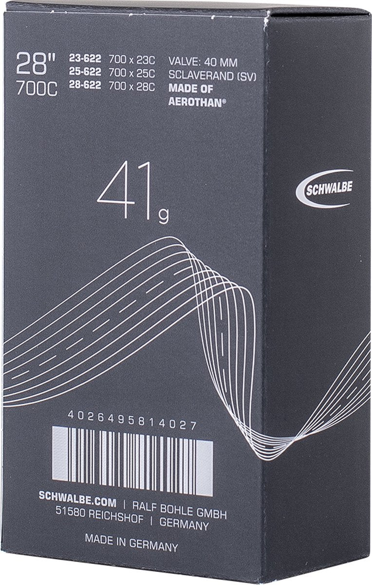 Schwalbe Inner Tube Aerothan FV SV20E 23 28-622 IB SV 40mm (1er)