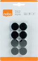 Aimants pour tableau blanc Nobo - 20 mm - 8 pièces - noir