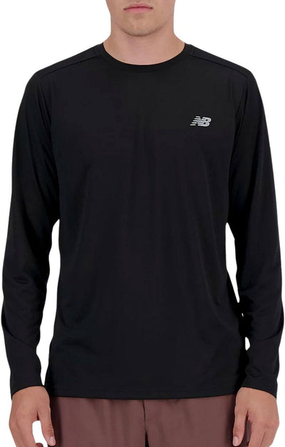 Pull de sport homme manches longues New Balance Sport Essential - noir