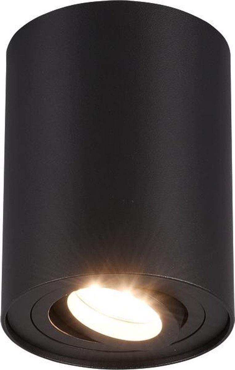 Trio cookie - plafonnier - noir mat - excl. 1x gu10 35w