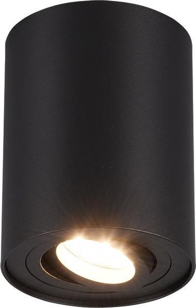 Trio cookie - plafonnier - noir mat - excl. 1x gu10 35w