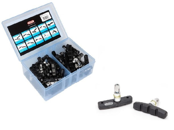 Tampons de frein V-frein 60 mm noir 25 pièces