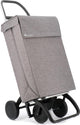 Rolser Chariot libre-service jean tweed - 4 roues - gris