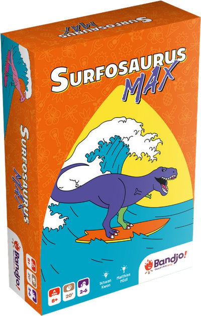 Geronimo games surfosaurus max - - bandjo - jeu de cartes - à partir de 8 ans - de 2 à 8 joueurs