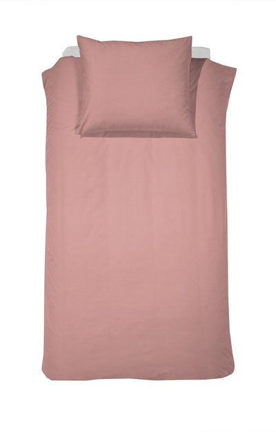 Housse de couette week-end Cendrillon - 1 personne - coton - 140x200 220 cm - rose + 1 taie d'oreiller 60x70