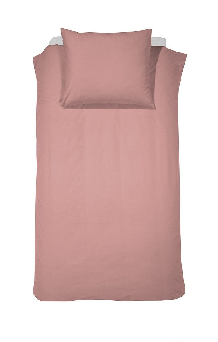 Housse de couette week-end Cendrillon - 1 personne - coton - 140x200 220 cm - rose + 1 taie d'oreiller 60x70