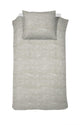 Housse de couette Cendrillon lyn - 1 personne - coton - 140x200 220 cm - lin naturel + 1 taie d'oreiller 60x70