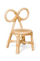 Chaise de poupée en rotin coquelicot. 2+