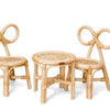 Chaise de poupée en rotin coquelicot. 2+