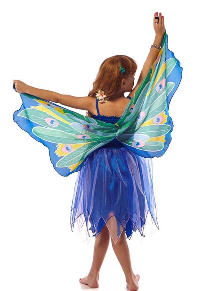 Robe avec ailes xs : paon
