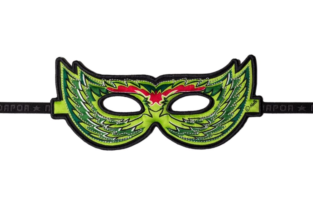 Masque oiseau vert. 3+