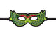 Masque oiseau vert. 3+