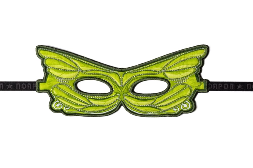 Masque vert féerique. 3+