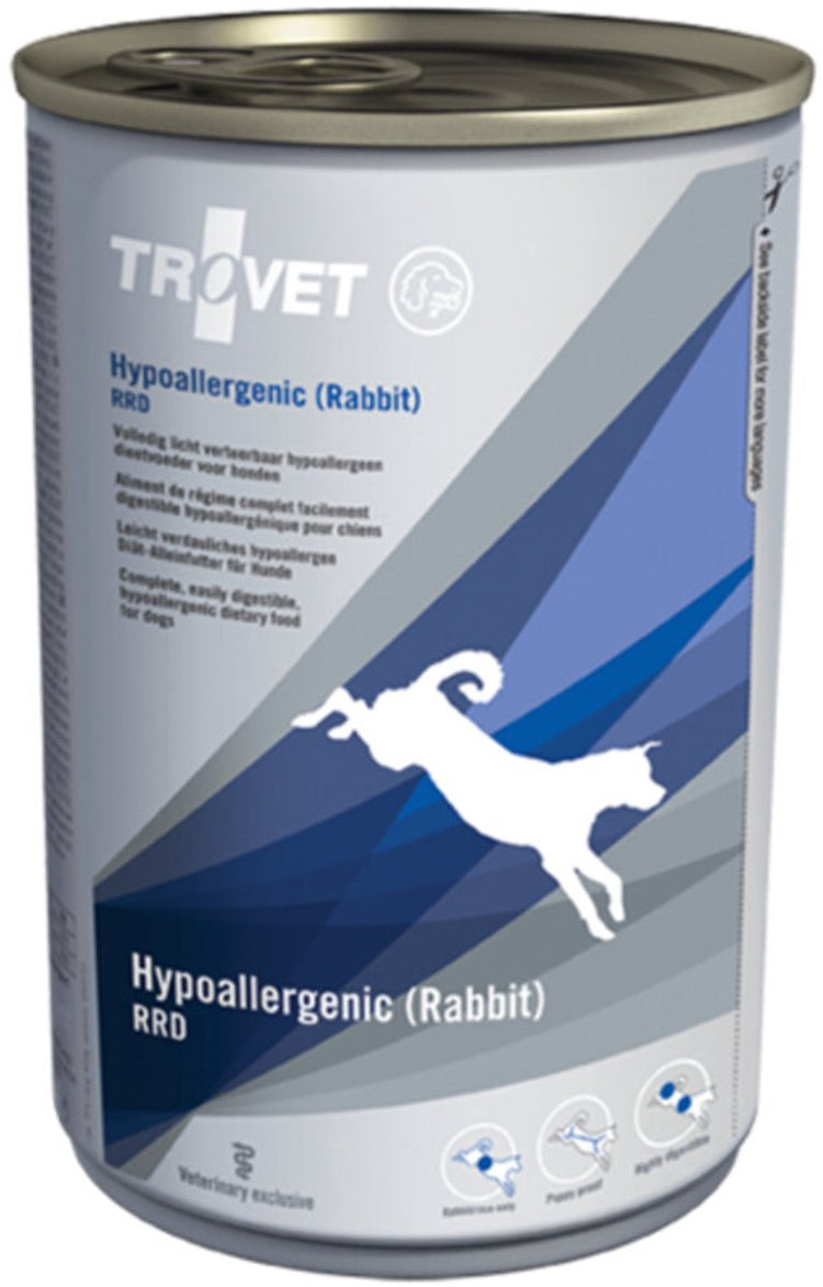 Trovet rrd chien hypoallergénique (lapin) 1 boîte de 400 grammes