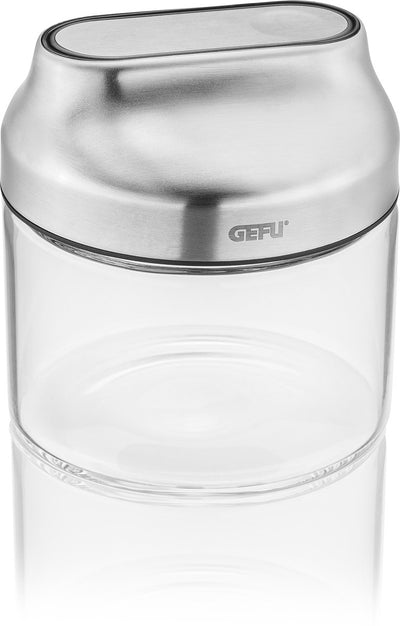 Pot de conservation Gefu kippo 400 ml - avec couvercle inclinable pour un dosage facile - hermétique - verre borosilicate