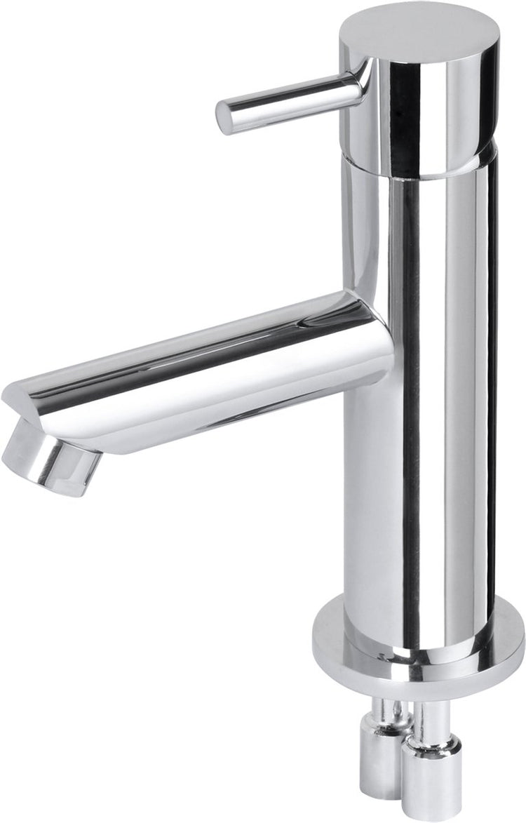 Mitigeur de lavabo Differnz droit - mitigeur - froid et chaud - robinet de WC - chrome