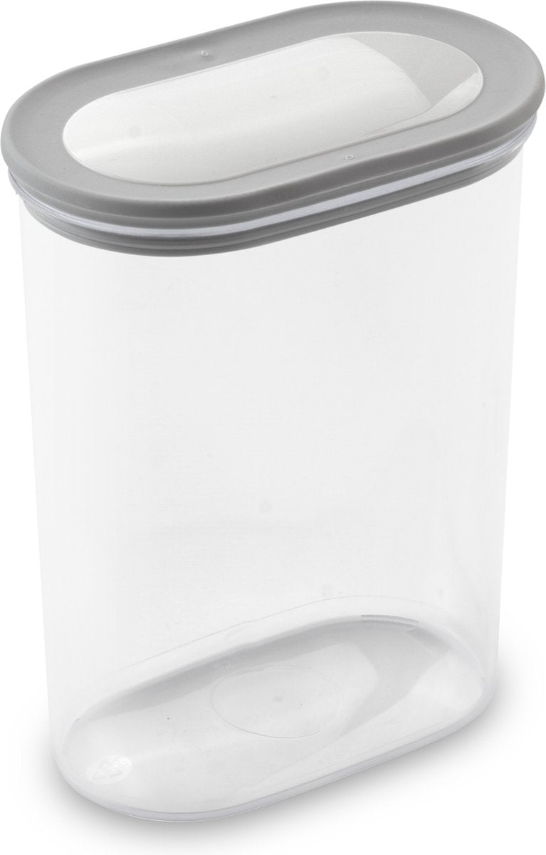Curver dry grand chef – récipient de conservation empilable avec couvercle – 1600 ml – gris transparent