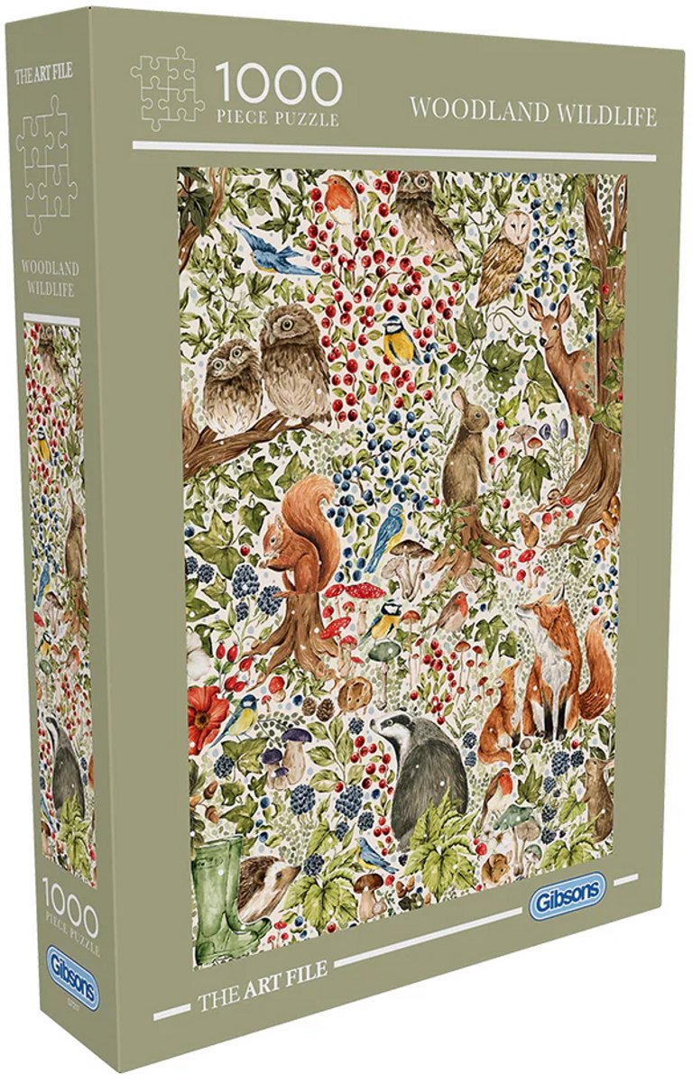 Gibsons - faune des bois (selon le fichier artistique) - 1000 pièces 48×69cm (l×h) - puzzle pour adultes