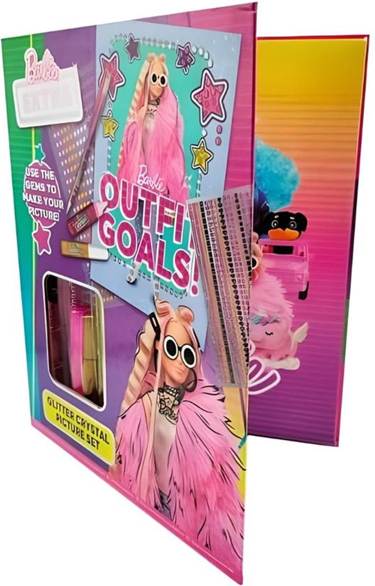Barbie coffret photo cristal extra paillettes 29cm - cadeau fille - - paillettes - coffret cadeau fille 6 ans - coffret cadeau fille 8 ans
